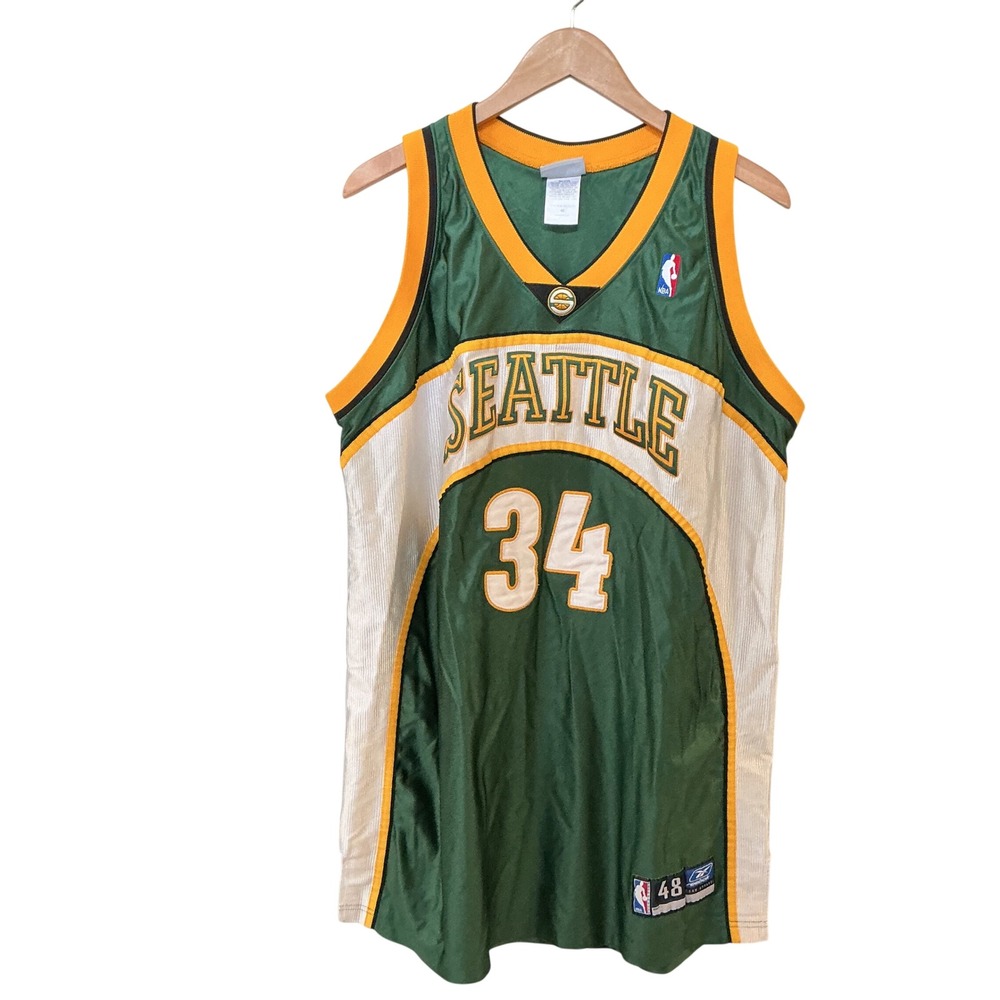 Reebok Seattle SuperSonics Ray Allen 34 NBA Basketball Jersey Green Size 48 L - Picture 2 of 11